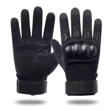 (M, B03 Black) Touch Screen Tactical Gloves Army Military Gym Men Paintball Airsoft Shooting