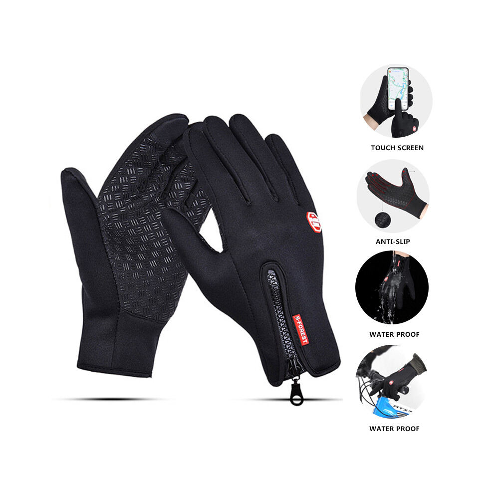 (M, ) Moto Touch Screen Motorbike Racing Riding Gloves Winter Motorcycle Gloves Black 9077354806436