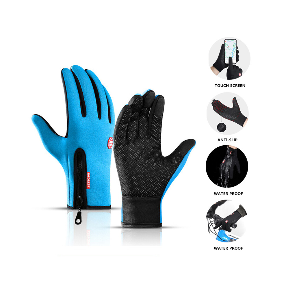 (Xl, ) Moto Touch Screen Motorbike Racing Riding Gloves Winter Motorcycle Gloves Blue 9077354806283