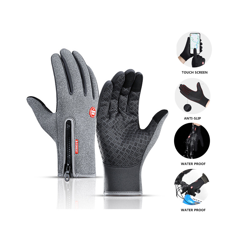 (Xl, ) Moto Touch Screen Motorbike Racing Riding Gloves Winter Motorcycle Gloves Gray 9077354806382