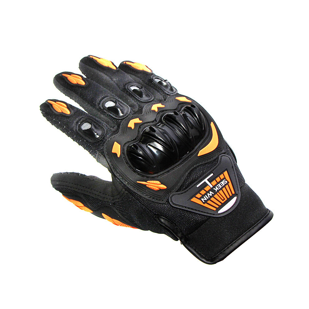 (Xxl, Seekwin-) Spring Summer Sports Protection Motorcycle Gloves Full Finger Outdoor Orange 9077354784673