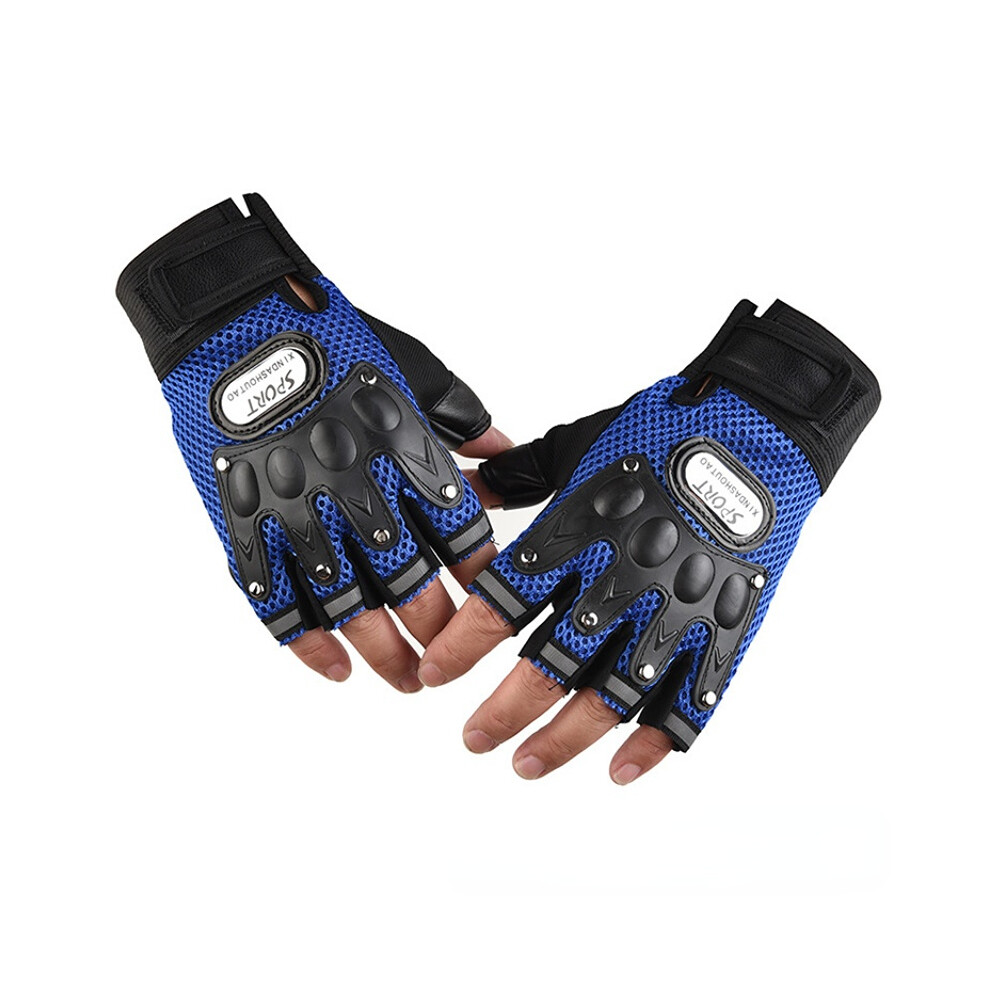 (2) Cycling Gloves Motorcycle Bike Fitness Gloves Tactics Half Finger Black 9077354808409