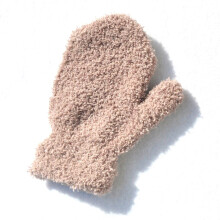 (Khaki Fleece) Baby Gloves Children For 1-4Y Winter Warm Patchwork Knitted Mittens Kindergarten