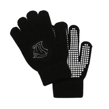 (L, B) 1 Pair Children Gloves Non-slip Rubber Winter Warm Stretch Gloves Boys