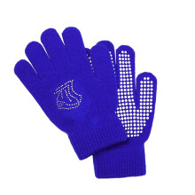 (L, L) 1 Pair Children Gloves Non-slip Rubber Winter Warm Stretch Gloves Boys