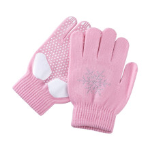 (S, P) 1 Pair Children Gloves Non-slip Rubber Winter Warm Stretch Gloves Boys