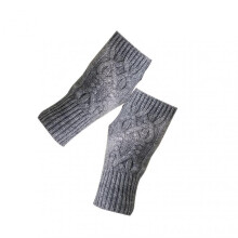 (2) Winter Girl Knitted Gloves Keep Warm Full-finger Durable Various Colors