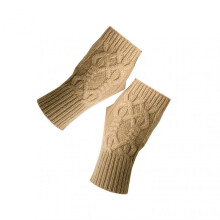(6) Winter Girl Knitted Gloves Keep Warm Full-finger Durable Various Colors