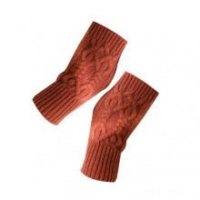 (7) Winter Girl Knitted Gloves Keep Warm Full-finger Durable Various Colors