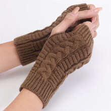 (A02) Winter Girl Knitted Gloves Keep Warm Full-finger Durable Various Colors