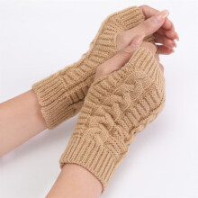 (A09) Winter Girl Knitted Gloves Keep Warm Full-finger Durable Various Colors
