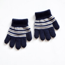 (11) 1-5 Years Old Kids Gloves Winter Warm Open-palm Knitted Gloves For Girls
