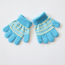 (7) 1-5 Years Old Kids Gloves Winter Warm Open-palm Knitted Gloves For Girls
