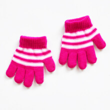 (13) 1-5 Years Old Kids Gloves Winter Warm Open-palm Knitted Gloves For Girls