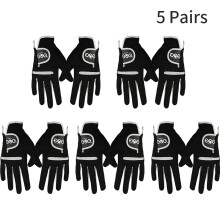 (Size 26-xL, 5 Pairs) 1 Pcs Men's Golf Glove Left Hand Right Hand Micro Soft Fiber Breathable