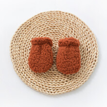 (Orange) Winter Soft Kids Gloves Solid Thicken Baby Full Finger Mittens Newborn