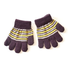 (coffee) Knitted Mittens Kids Winter Gloves Toddler Thicken Cozy Gloves Windproof
