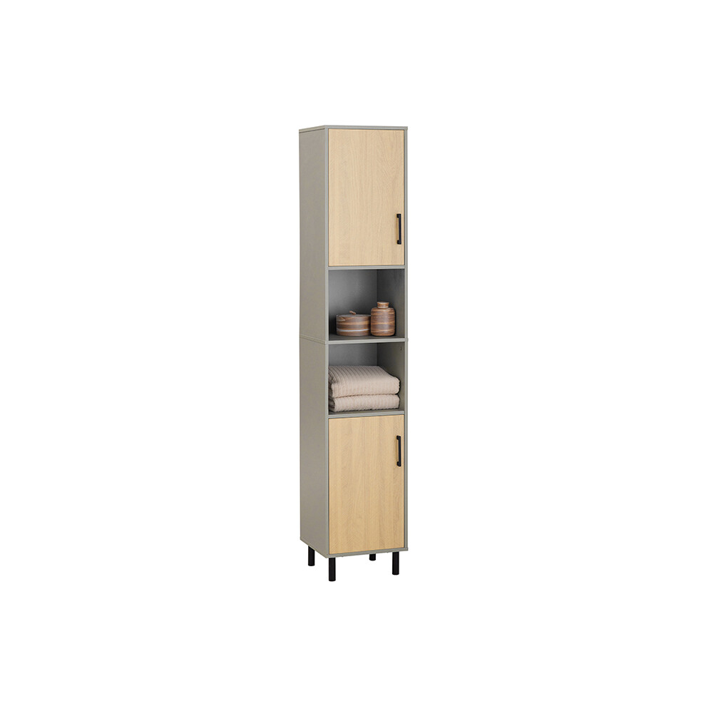 SoBuy BZR131-NG Bathroom Tall Cabinet Cupboard Storage Cabinet
