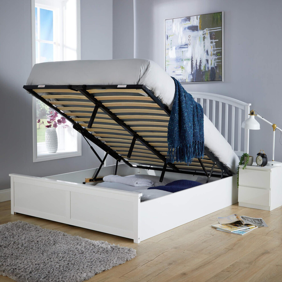 (Double) Ottoman Bed Frame Storage End Gas Lift