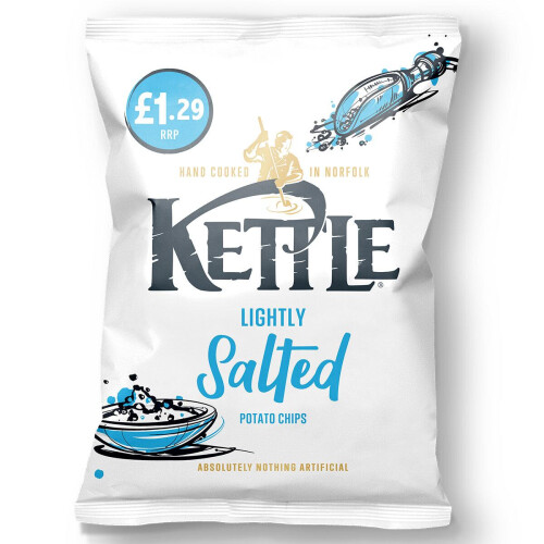 Phoenix Kettle Hand Cooked Lightly Salted Chips 12 x 80g