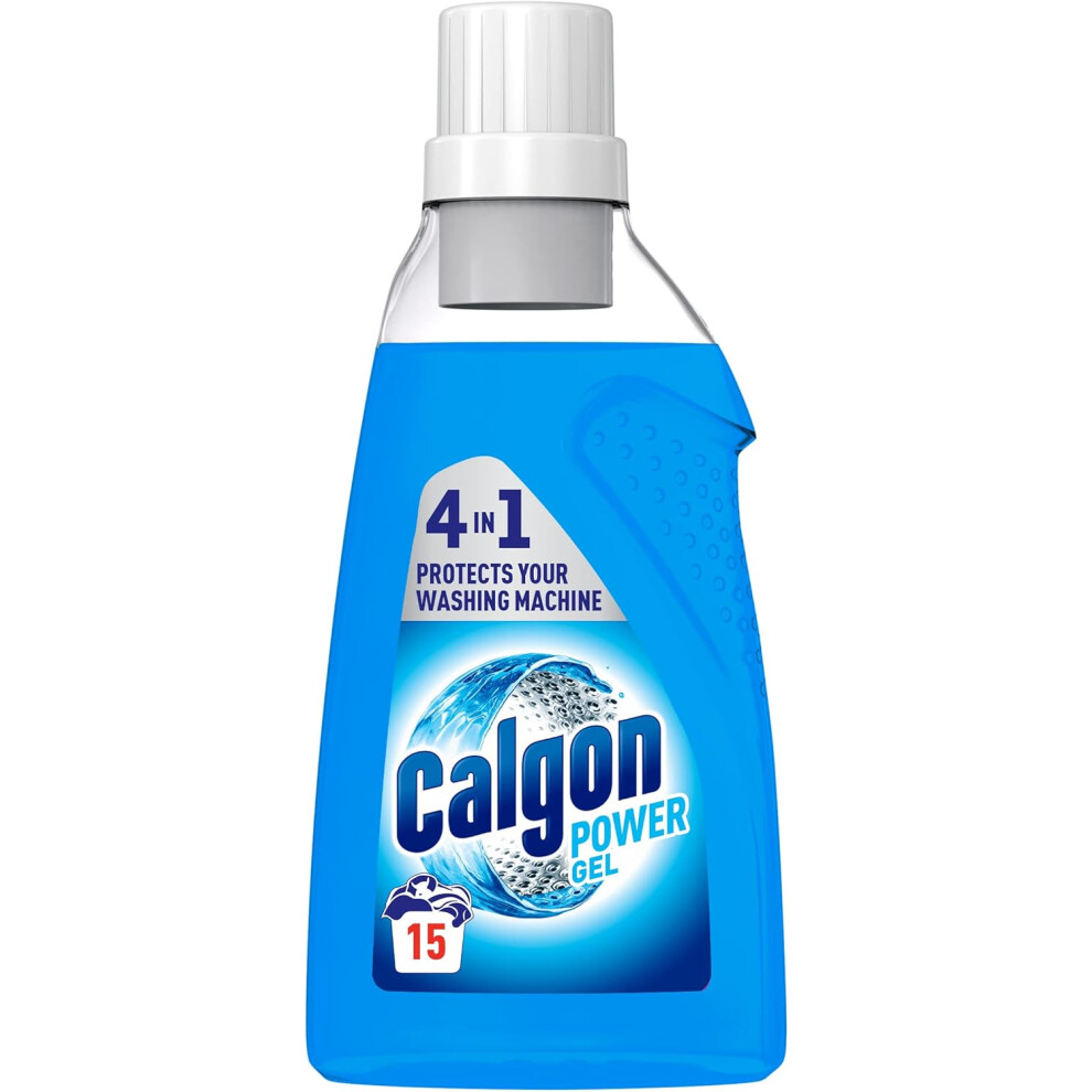 Calgon 4-in-1 Washing Machine Cleaner and Water Softener Gel 750 ml Removes Limescale Residue, Dirt, Rust & Malodours , Deep Clean