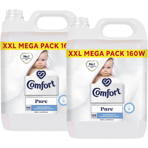 Comfort Comfort Pure Fabric Conditioner 4.8L x2