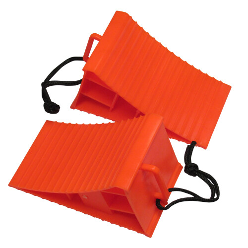(Set of 2) Wheel Chock Tyre Brake Stoppers with Handle