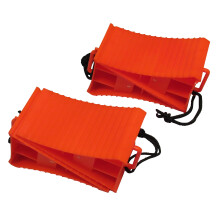 (Set of 4) Wheel Chock Tyre Brake Stoppers with Handle
