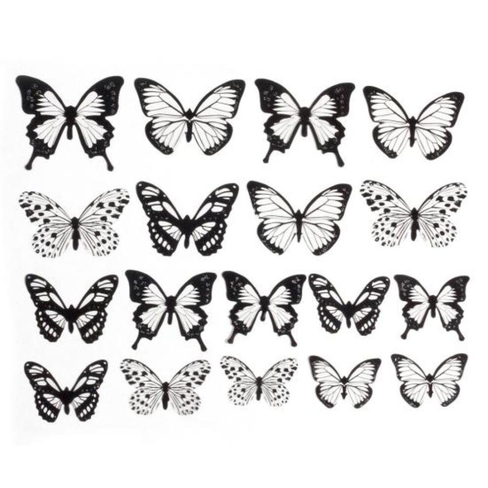 Exquisite Wall Art Stickers Realistic Decorative Lightweight Multi-purpose Butterfly Shape