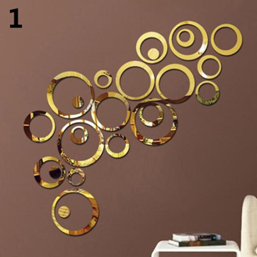 Home Accessories DIY Creative Decoration 3D Mirror Circle Wall Stickers