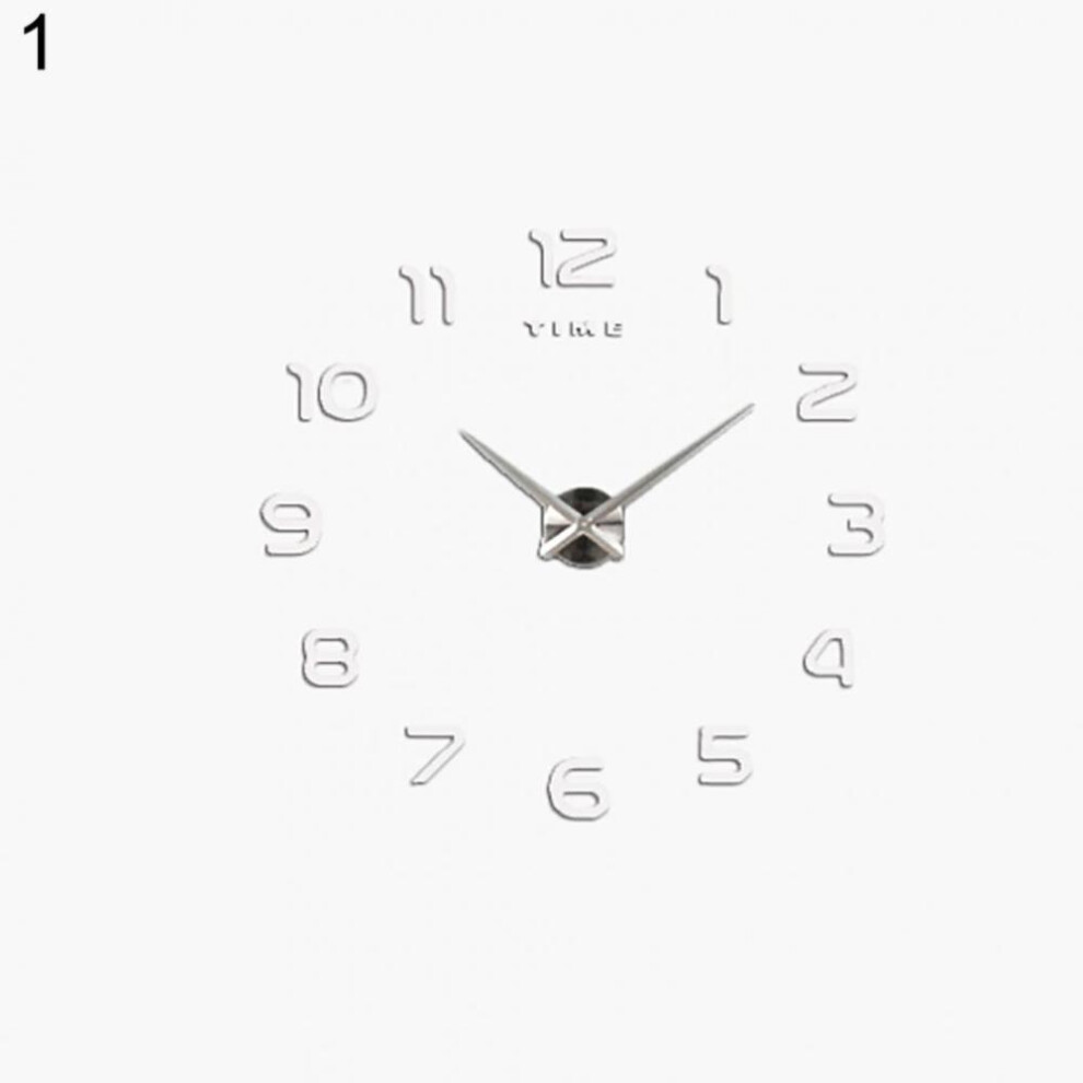 Modern Super Large Size Metal Analog Indoor Wall Clock Living Room Cafe Decor