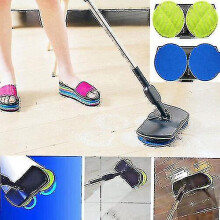 (Style2) 2 In1 Electric Rechargeable Cordless Floor Cleaner Scrubber Polisher Mop Set
