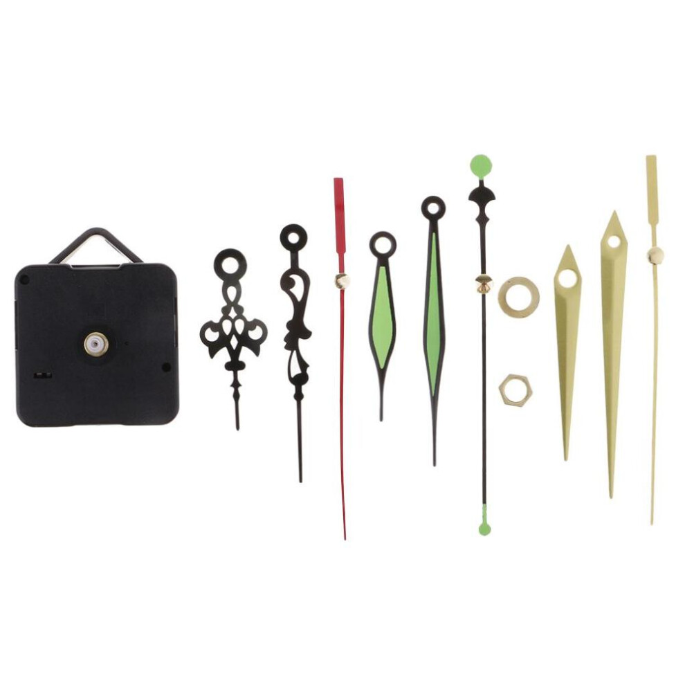 Quartz Wall Clock Movement Mechanism with Hands DIY Repair Tool Parts Kit