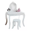 White Heidi Vanity Set - Girls Makeup Table with Stool and Mirror 1