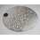 6 Placemats Set Christmas Metallic Silver Round Festive Xmas Table 3