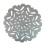 4 Placemats 4 Coasters Set Christmas Snowflake Festive Silver Felt 3