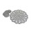 4 Placemats 4 Coasters Set Christmas Snowflake Festive Silver Felt 5