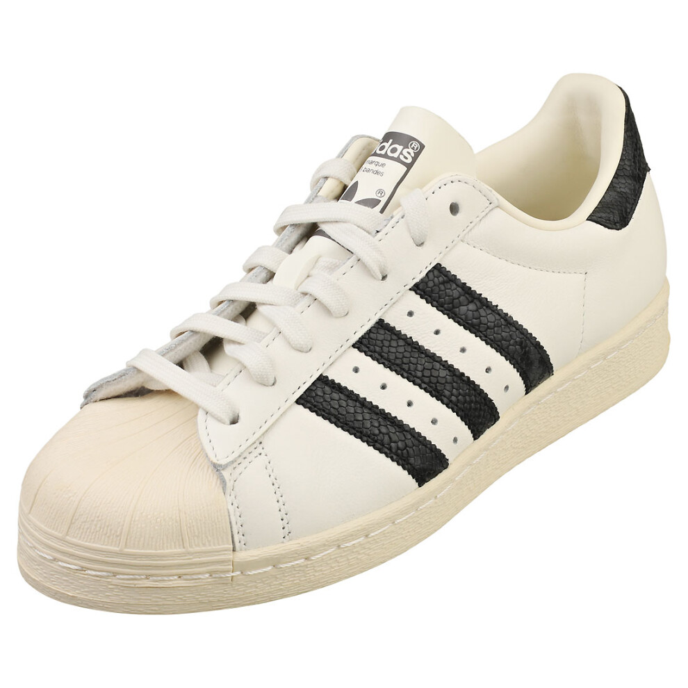 (7) adidas Superstar 82 Mens Fashion Trainers in White Black