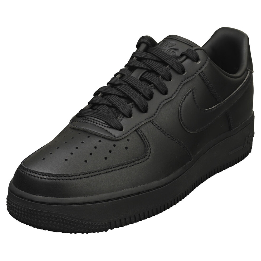 (4) Nike Air Force 1 07 Fresh Mens Fashion Trainers in Black Anthracite