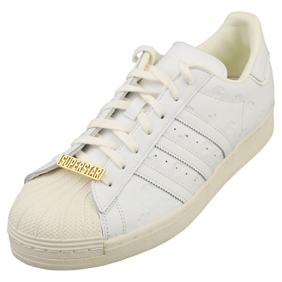 (10.5) adidas Superstar Mens Casual Trainers in White