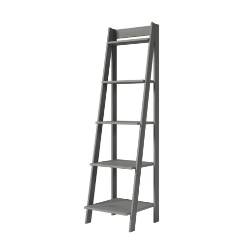 Mercers Furniture Corona Grey Wax Ladder Bookcase