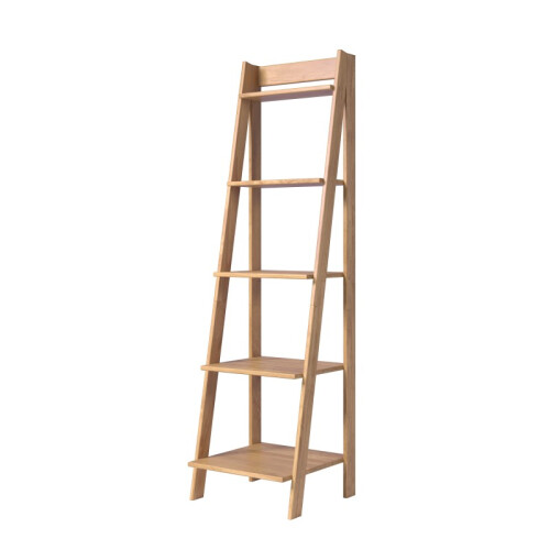 Mercers Furniture Corona Ladder Bookcase Leaning Shelving Solid Wood Pine