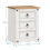 Mercers Furniture Corona White Large 3 Drawer Bedside 4