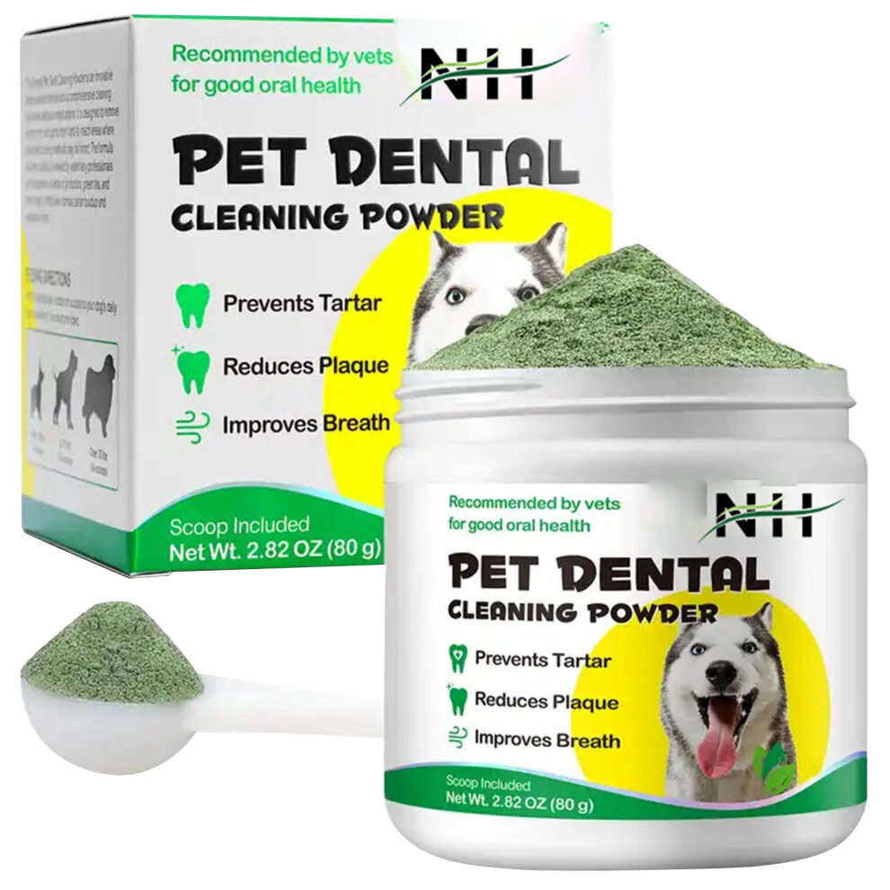 Dog Teeth Cleaning Powder Breath Freshener With Tartar Remover For Small Medium And Large Dogs Dog Teeth Cleaning Powder Breath