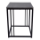 Set of 2 Grey Marble Effect Nesting Tables - Metal Frame Coffee Side Tables 2