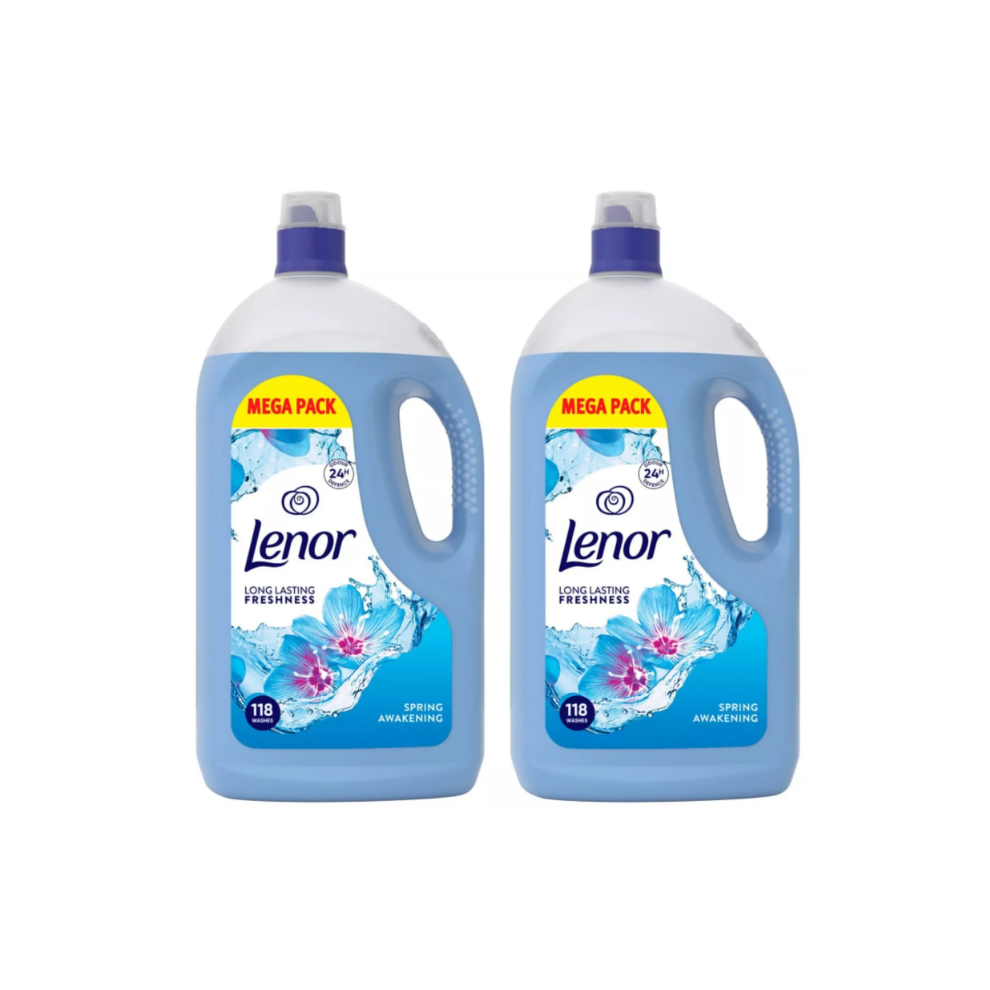 Lenor Spring Awakening Fabric Conditioner - 236 Washes, Pack of 2 (4L)