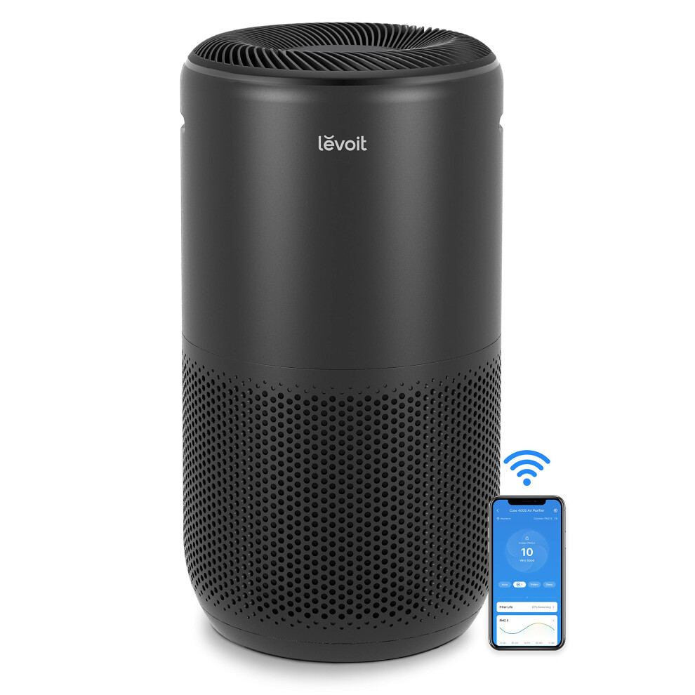 LEVOIT Air Purifiers for Home Large Room Up to 1980 Ft in 1 Hr With Air Quality Monitor  Smart WiFi and Auto Mode  3in1 Filter