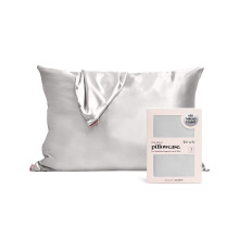 Kitsch Satin Pillowcase with Zipper for Hair & Skin Softer Than Silk Pillow Cases Queen Smooth Pillow Covers Machine Washable Wrinkle-Free Coolin