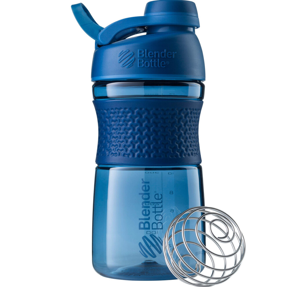 Blenderbottle Sportmixer Shaker Bottle Perfect For Protein Shakes And Pre Workout 20Ounce Navy