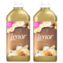 Lenor Gold Orchid Fabric Conditioner - 2 x 1.8L (104 Washes) Fresh Laundry Softener